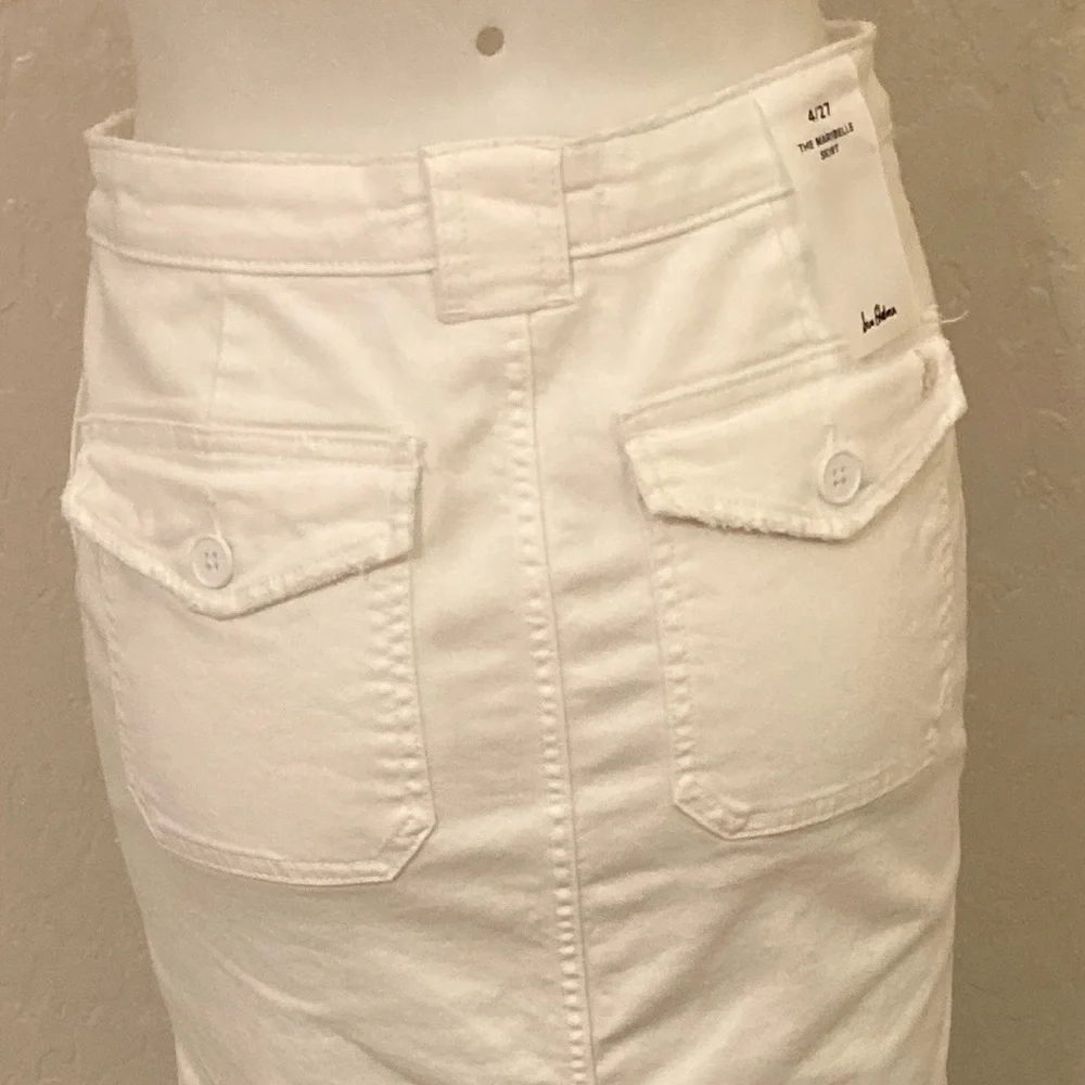 Sam Edelman The Maribelle Skirt White Denim Size 4/27